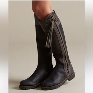 Penelope Chilvers long Tassel Boots black leather fall equestrian Kate Middleton